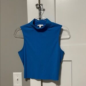 GB Juniors Vibrant Blue Mock Neck Tank Top